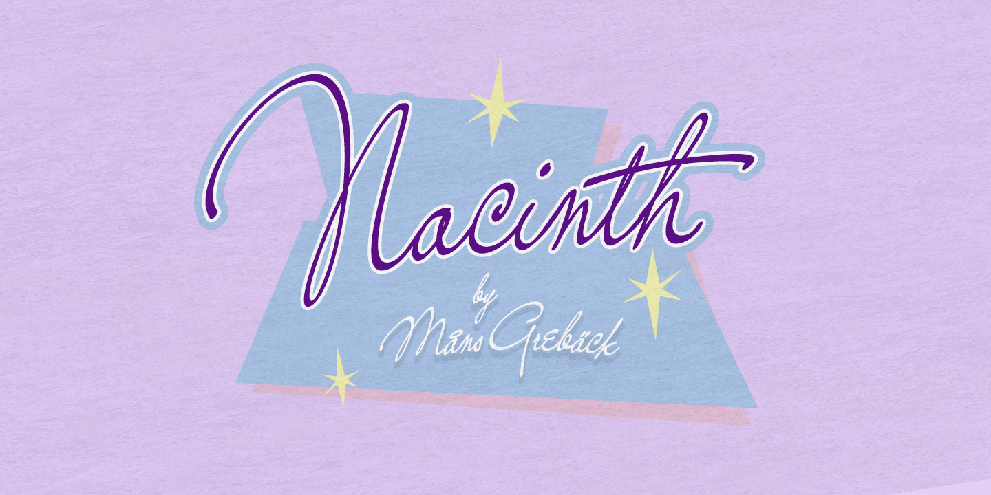 Nacinth Bold Font preview